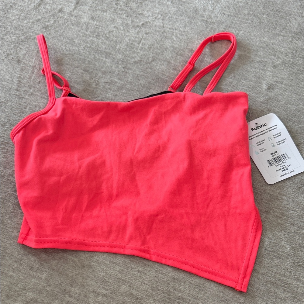Bright Neon Pink Cropped Tank Top